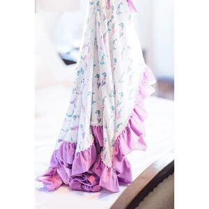 NWOT Smocked Sweets Mermaid Blanket 60x60